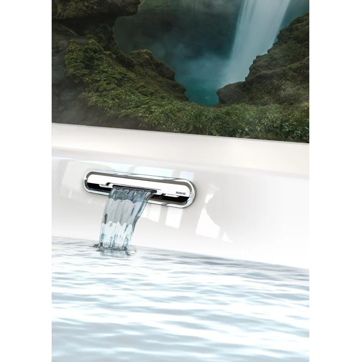 Riho Desire Corner Badewanne, linke Version, 184x84x60cm, 230 Liter, weiß glänzend