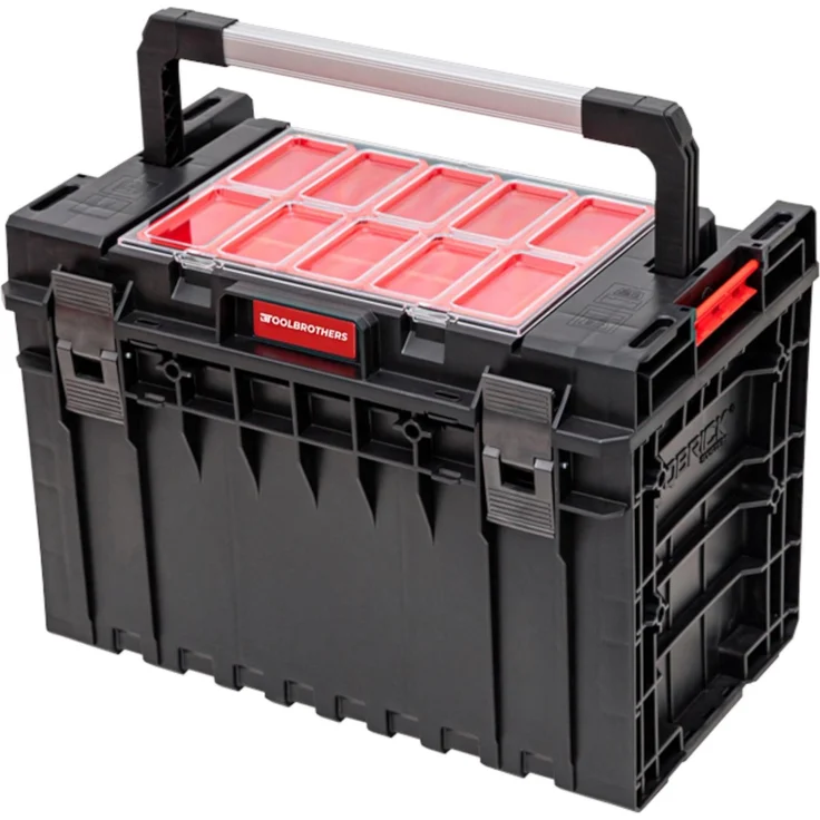 Tool Brothers RHINO XXL Werkzeugkoffer Handling+, stapelbar, IP66, 52 l, Höhe XL 585 x 385 x 420 mm