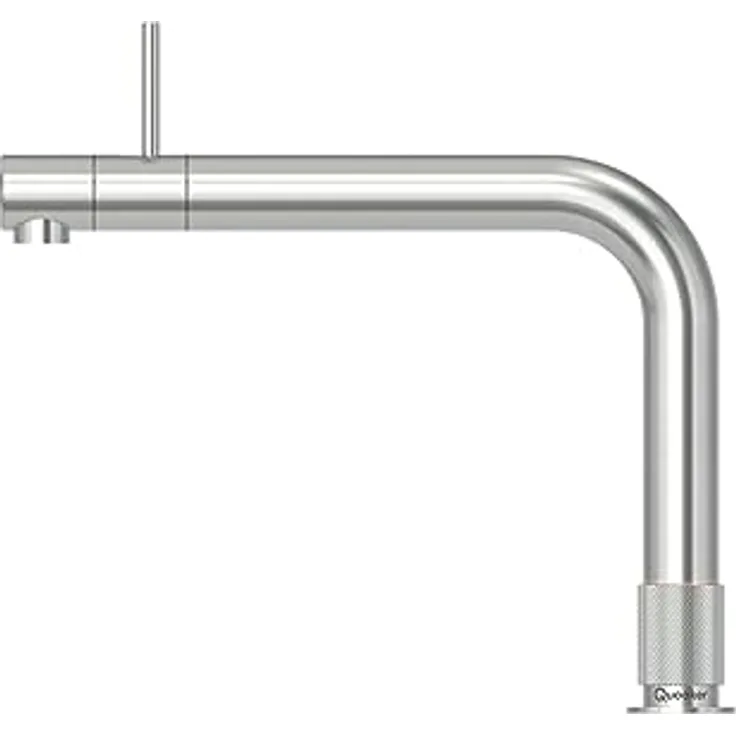 QUOOKER Front Küchenarmatur mit PRO3 Reservoir, Voll-Edelstahl, 3 Liter, 7 Jahre Garantie