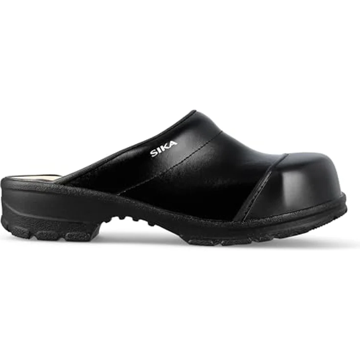 Sika Sicherheitsschuh Comfort, offener Clog mit Stahlkappe, rutschfester Polyurethan-Sohle, wasserabweisendem PVC und atmungsaktiver Permair-Lederoberfläche, schwarz, Größe 40 – Bild 2