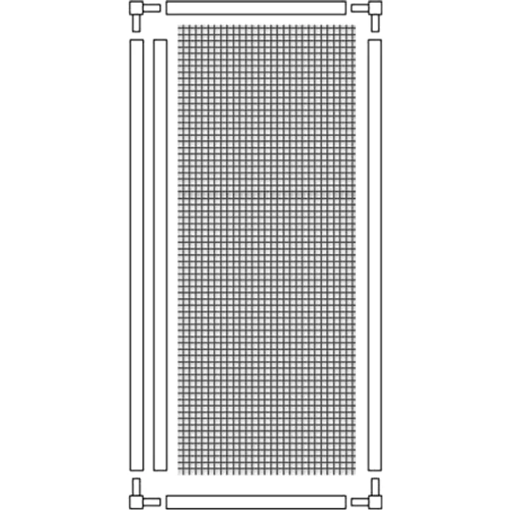 Schellenberg 70993 Insektenschutz-Plissee für Türen 100 x 215 cm, Fliegengitter für Fenster, Weiß – Bild 5