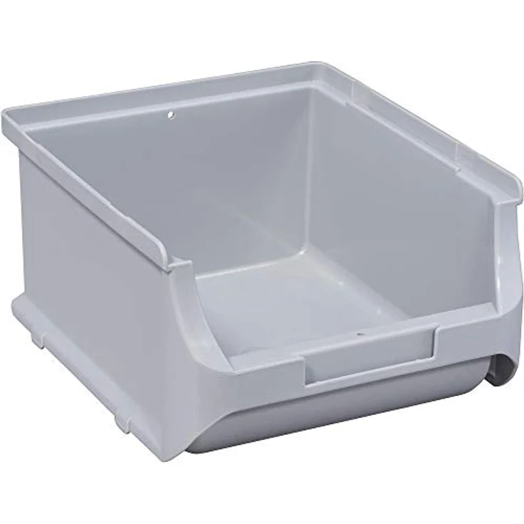 Allit 456244 ProfiPlus Box 2B, grau Stapelsichtbox, PP TÜV/GS, V: 1,2 L,Lagersichtbox, Sichtbox, Lagerbox, stapelbar - Preisvergleich – Bild 1