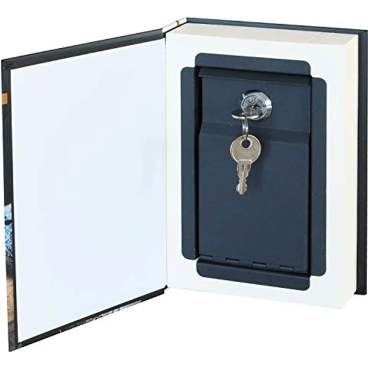 HMF 80701 Buchsafe, getarnte Geldkassette mit echten Papierseiten, Whisky, 18,7 x 13 x 4,2 cm – Bild 3