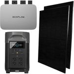 EcoFlow Balkonkraftwerk 600W Komplettset PowerStream mit DELTA Pro