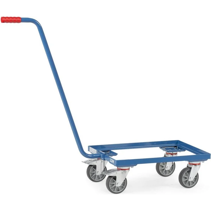FETRA Transportwagen mit Einhängedeichsel für Eurokasten-Roller, brillantblau