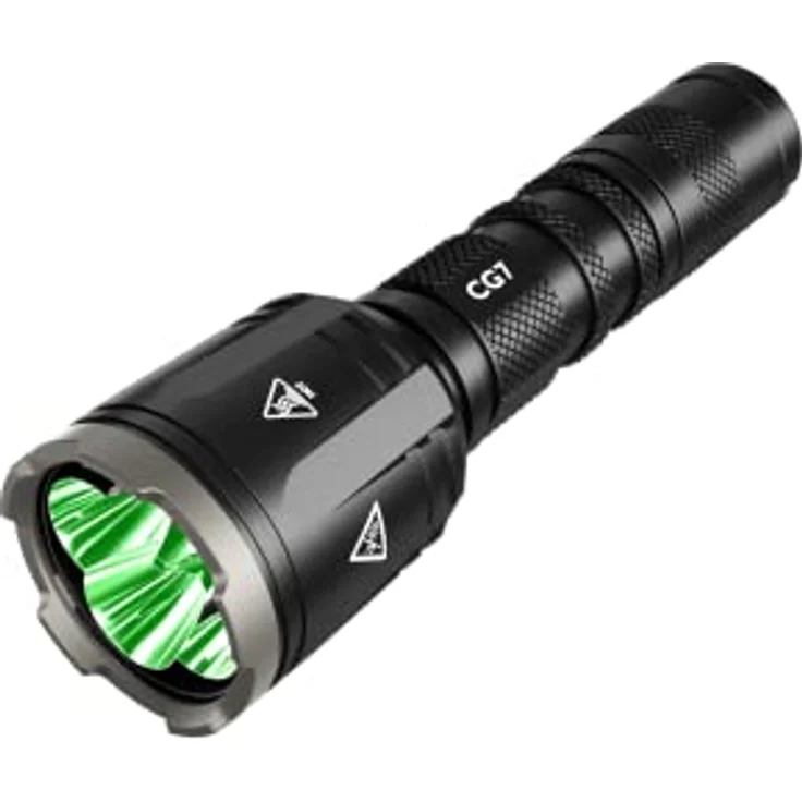 Nitecore Chameleon CG7 Jagdlampe, 2500 Lumen Weißlicht, 540 Lumen grünes Licht, LED Taschenlampe, 280 m Leuchtweite, schwarz – Bild 1