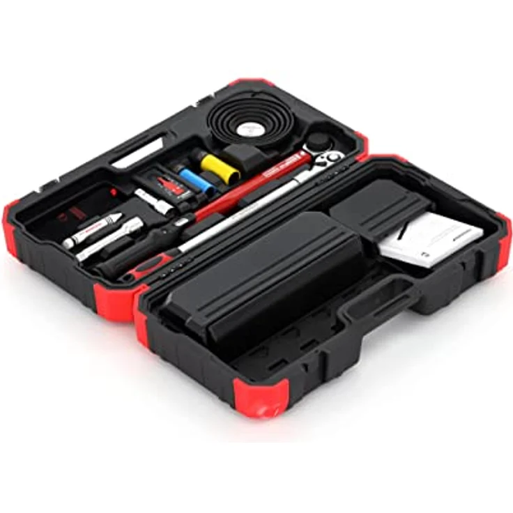 Gedore Red Werkzeugkoffer R68903011, 11-teiliges Rad-Montageset mit 2K-Teleskopknarre, Drehmomentschlüssel (40-200 Nm) und flexiblem Zubehör – Bild 3