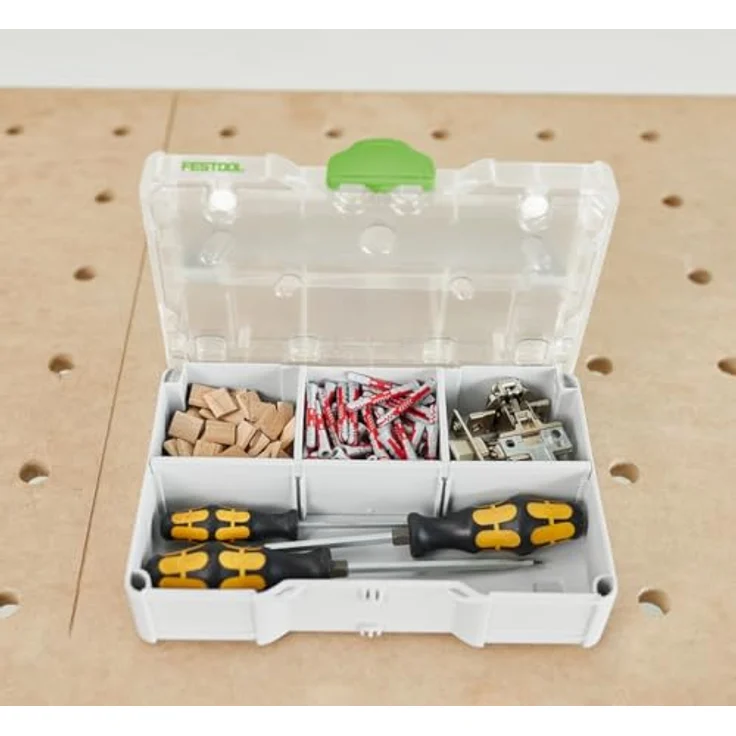 FESTOOL Werkzeugbox Festool Systainer³ SYS3 S 76 TRA, kleine Kiste mit individueller Einteilung und transparentem Deckel – Bild 3