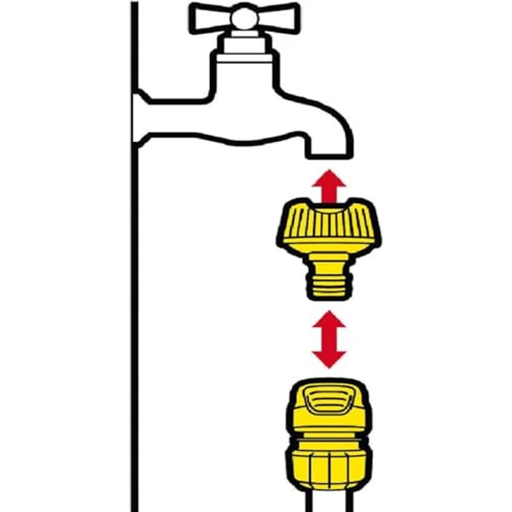 Kärcher 2.645-006.0 Hahnanschluss (mit Reduzierstueck G3-4) Bewässerungszubehör – Bild 5
