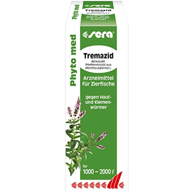 sera Phyto med Tremazid 100 ml - Pflanzlicher Wasseraufbereiter gegen Haut- und Kiemenwürmer – Bild 1