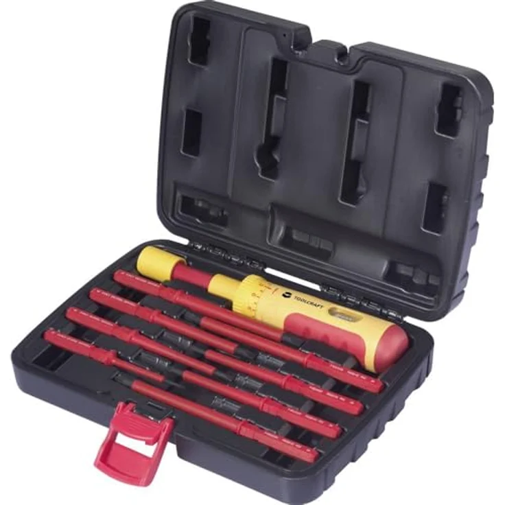 TOOLCRAFT Umsteck-Schraubendreher-Set VDE, 9-teilig, 1~6 Nm, mit Kalibrierungszertifikat, CR-MO-Stahl – Bild 1