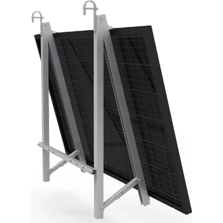 Solarway® Balkonkraftwerk 1000Wp / 800W, komplettes Set mit EcoFlow Stream 800W Wechselrichter, 2x 500W bifazialen Black Solarmodulen, WiFi-Überwachung und Zubehör – Bild 2