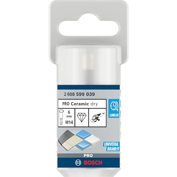 Bosch Professional PRO Ceramic dry Bohrkrone, Ø, für Winkelschleifer, hohe Lebensdauer, Diamantbesatz – Bild 2