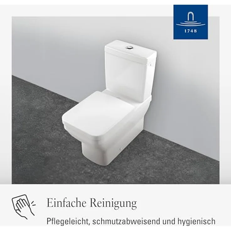 Villeroy & Boch WC-Sitz Architectura, Duroplast mit antibakterieller Oberfläche, Alpinweiß – Bild 3