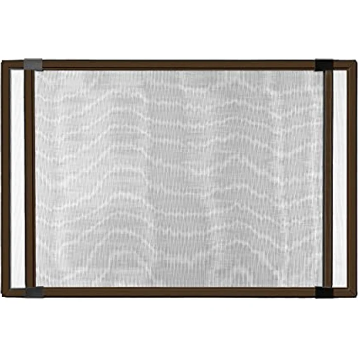 Ventanara® Insektenschutz Schiebe Fenster Fliegengitter Mückenschutz (50 x 75 cm, braun) – Bild 2