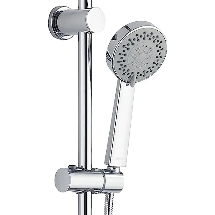 Aloni Brausegarnitur TM53230, Höhe 85 cm, Set, 1 tlg., Chrom, Regendusche + Handbrause 3 + 1 Funktionen – Bild 3