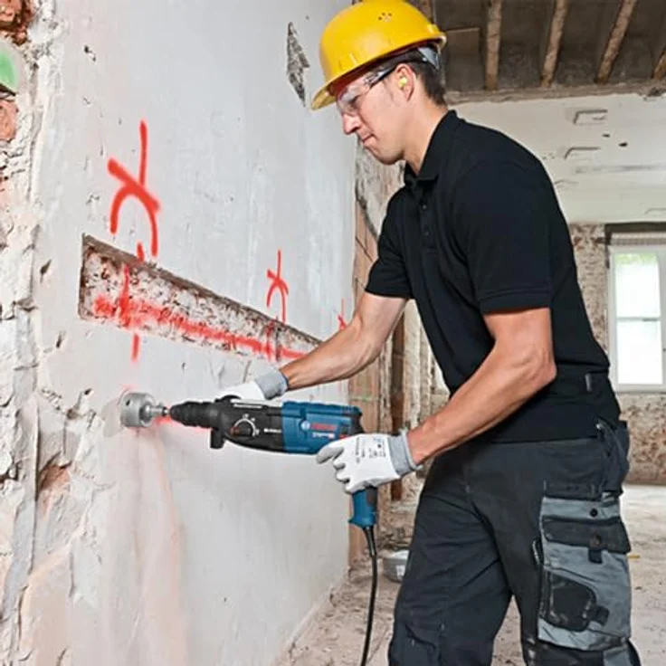 Bosch Professional Bohrhammer GBH 2-28 (880 Watt, mit SDS-Plus Aufnahme, bis 28 mm Bohr-Ø, Rückschlag-Schutz, L-Boxx Systemkoffer, ohne Schnellspann-Bohrfutter) – Bild 7