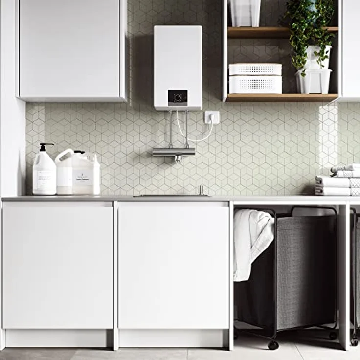 Vaillant eloSTOR VEN 10/7-5 O plus, Übertisch Warmwasserspeicher, 5 Liter Niederdruckspeicher, Elektro-Kleinspeicher, 230 V, modernes Design, energiesparend – Bild 3