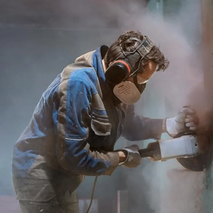 Dräger X-plore 3500 Halbmasken-Set inkl. P3 Partikelfilter Handwerker und Heimwerker Größe M – Bild 7