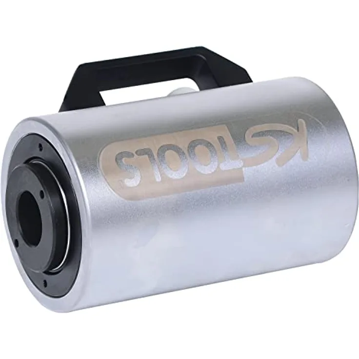 KSTOOLS Hydraulik-Hohlkolbenzylinder 20 t, einfach wirkend mit Federrückzug, Spezial-Werkzeugstahl, Zylinder-Höhe 164 mm, max. Druckkraft 20 t