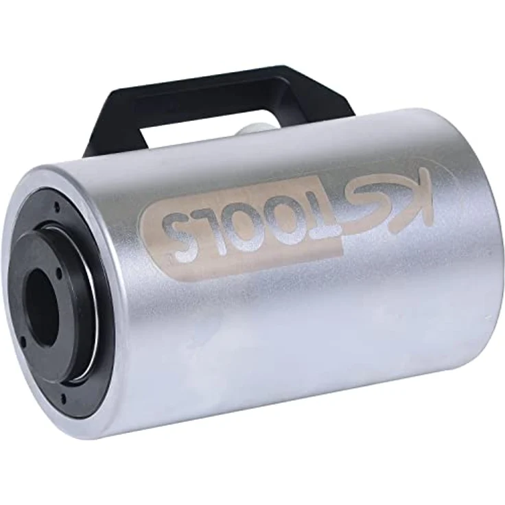 KSTOOLS Hydraulik-Hohlkolbenzylinder 20 t, einfach wirkend mit Federrückzug, Spezial-Werkzeugstahl, Zylinder-Höhe 164 mm, max. Druckkraft 20 t – Bild 1