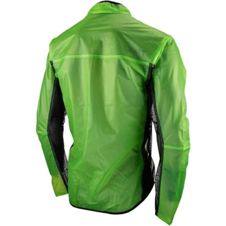 Leatt RaceCover, Unisex Velojacke, leichte wasserabweisende Regenjacke mit Belüftung, Schwarz/Grau/Transparent, Größe S – Bild 5