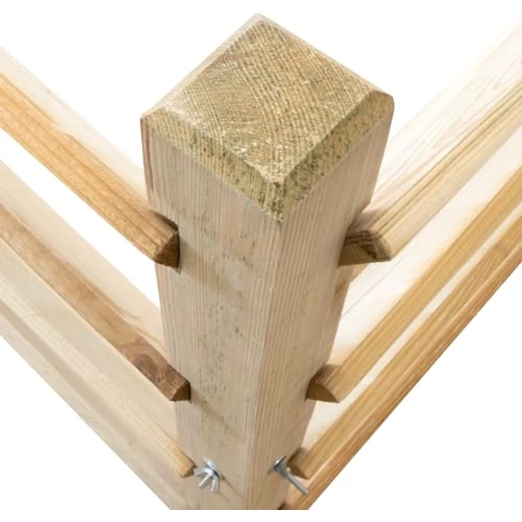 NATIV Komposter Garten, Holzkomposter Stecksystem, 570 Liter, kesseldruckimprägniertes Holz – Bild 4