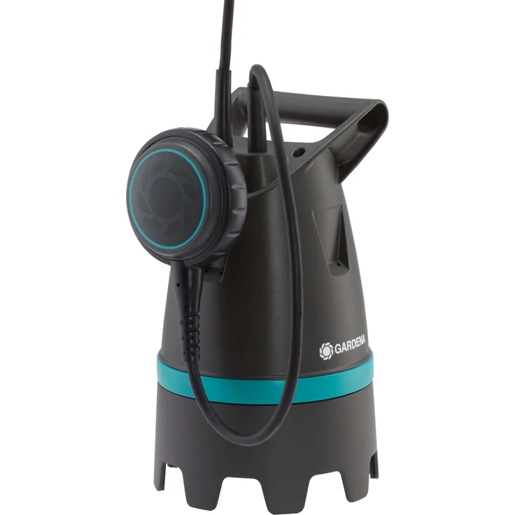 Gardena Schmutzwasser-Tauchpumpe 9200 BASIC, Fördermenge 9200l/h, Edelstahlwelle, automatischer Schwimmschalter