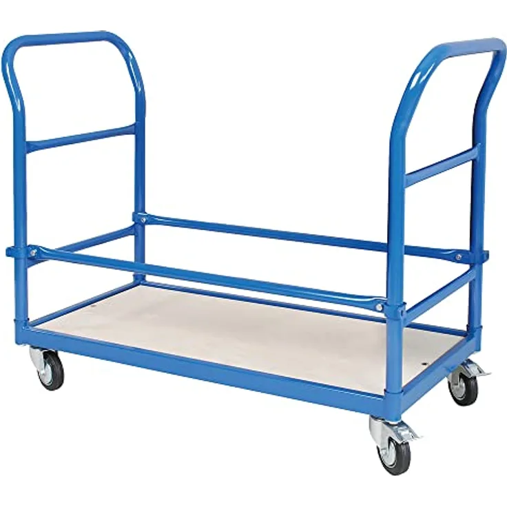 BRB-Lagertechnik Reifenwagen, blau RAL 5010, Tragkraft 250 kg, LxBxH 1130x527x890 mm, einfache Manövrierbarkeit