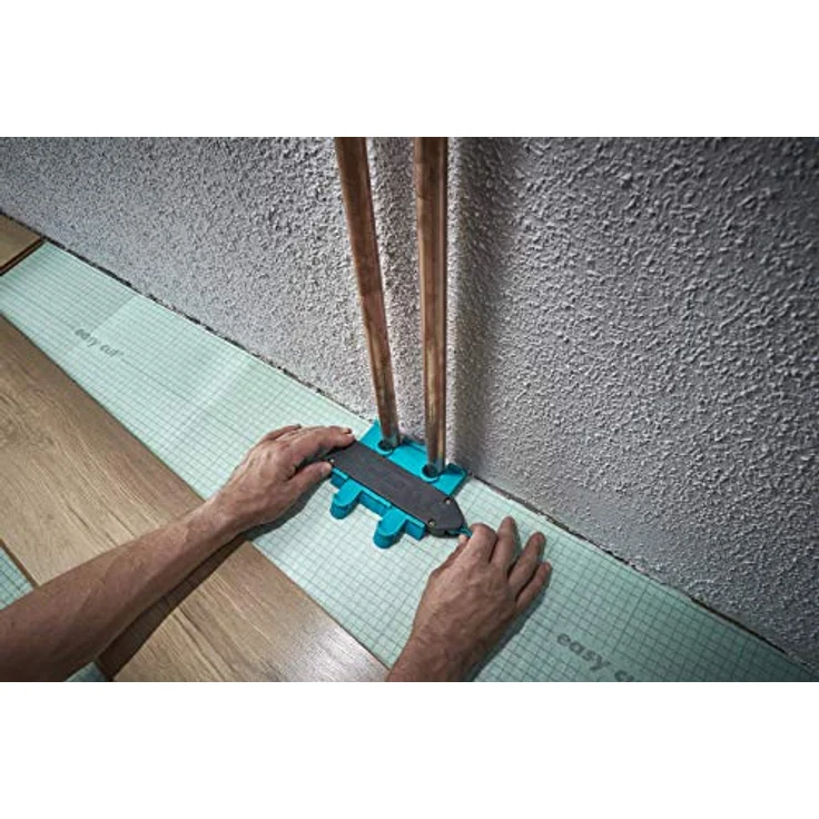 wolfcraft I Geling Set Laminat- und Designboden einpassen I 6976000 I Komplettset aus Universalwinkel, Konturenlehre und Lamiant-Einpasser I praktisches Set zum Einpassen von Laminat- und Designböden – Bild 2