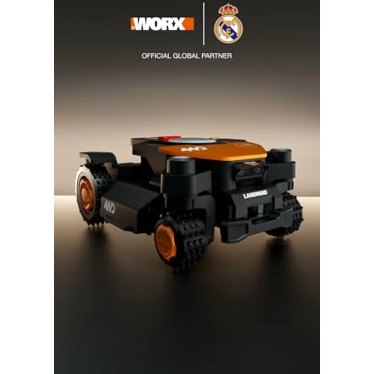 Worx Landroid Vision Cloud 4WD WR340E, Mähroboter für bis 600 m² mit Allrad-Antrieb, RTK Cloud Positionierung und Auto-Kartierung – Bild 2