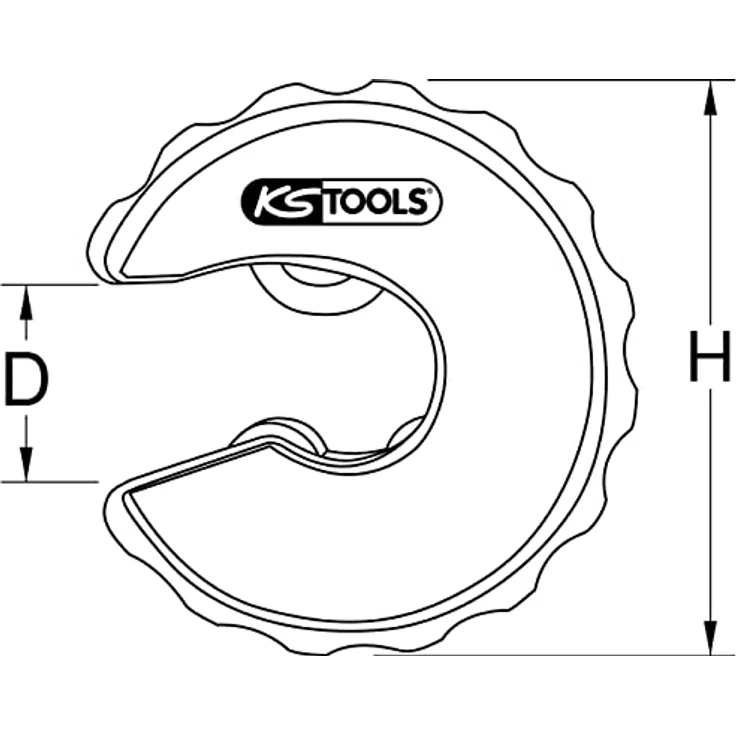 KS Tools 104.2015 Kupferrohr Ratschen-Rohrabschneider, 15mm – Bild 3