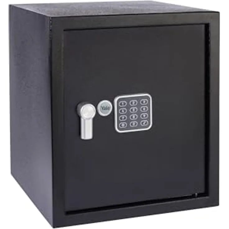 Yale YEC/390/DB2, Elektronischer Tresor mit Alarm, Groß, Standardsicherheit, schwarz