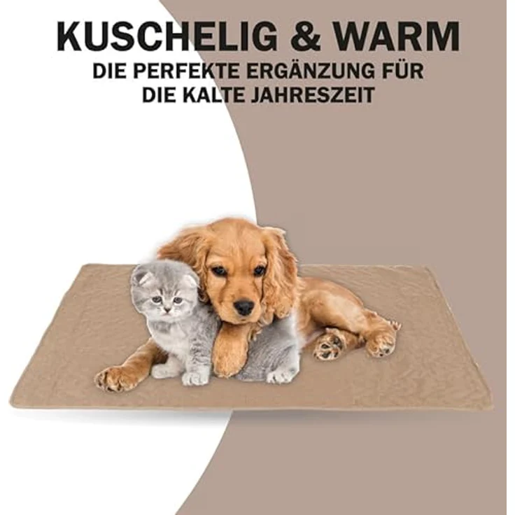 Haustiermatte - weiche warme Haustierdecken ÖKO-TEX 100 perfekt für Katzen bis große Hunde - S-XL - Steppdecke für Sofa/Bett - Schutz – Bild 4
