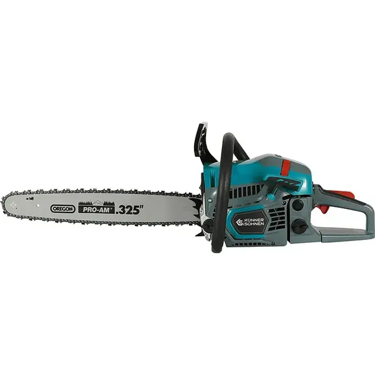 Könner & Söhnen Benzin-Kettensäge KS CS31G-16-1, 2,3 kW Motor, 54,5 cm³ Hubraum, Schwertlänge 40 cm, komfortabler Easy-Start, Trägheitsbremse, Anti-Vibrations-System