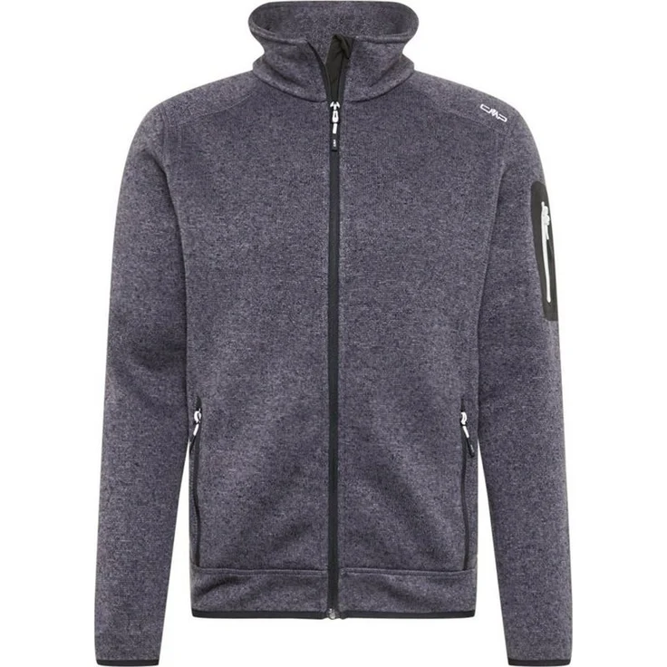 CMP Fleecejacke (1-St) Plain/ohne Details, Wärmende Strickfleecejacke, Stehkragen, Umweltfreundliche Herstellung