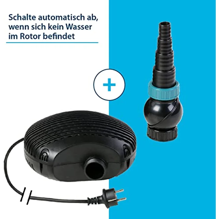 Aqua Forte Filter--Teichpumpe EC-10000 10m³-h, Förderhöhe 5m, 68Watt – Bild 3