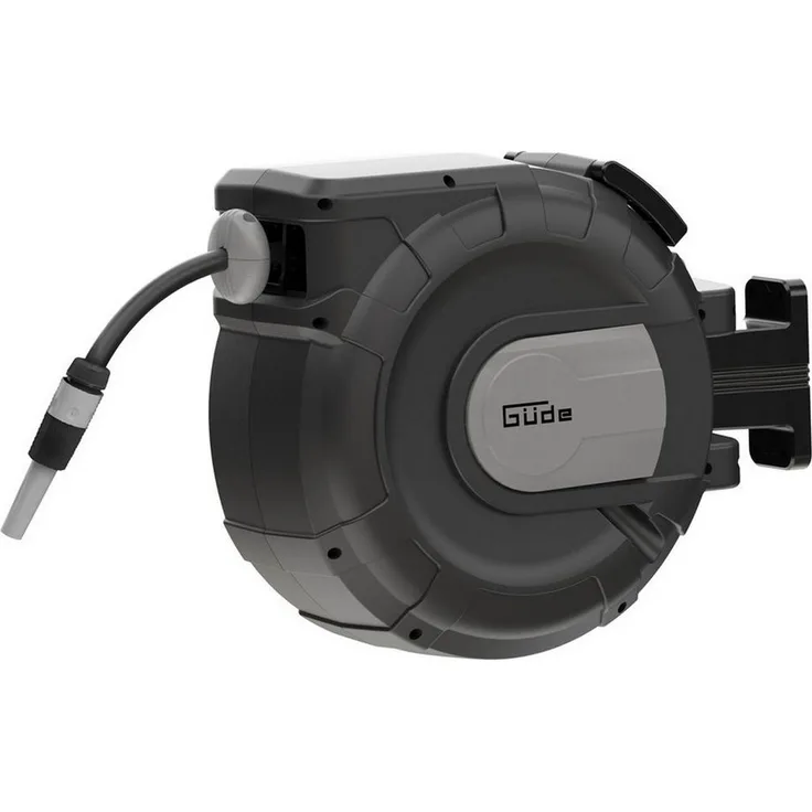 Güde Schlauchaufroller Güde Automatik Schlauchtrommel 20-2-2 1/2 schwenkbar inkl. 20m Schlauc, Wandmontage, 180° schwenkbar