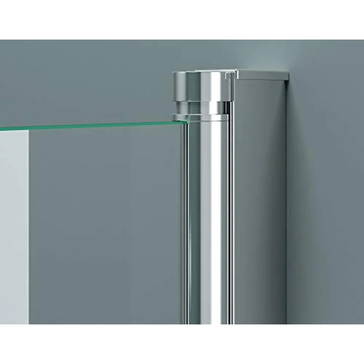 doporro 120x140cm Design-Duschwand für Badewanne Badewannenaufsatz Duschabtrennung 6mm ESG-Sicherheitsglas inkl. NANO-Beschichtung Badewannenfaltwand – Bild 5