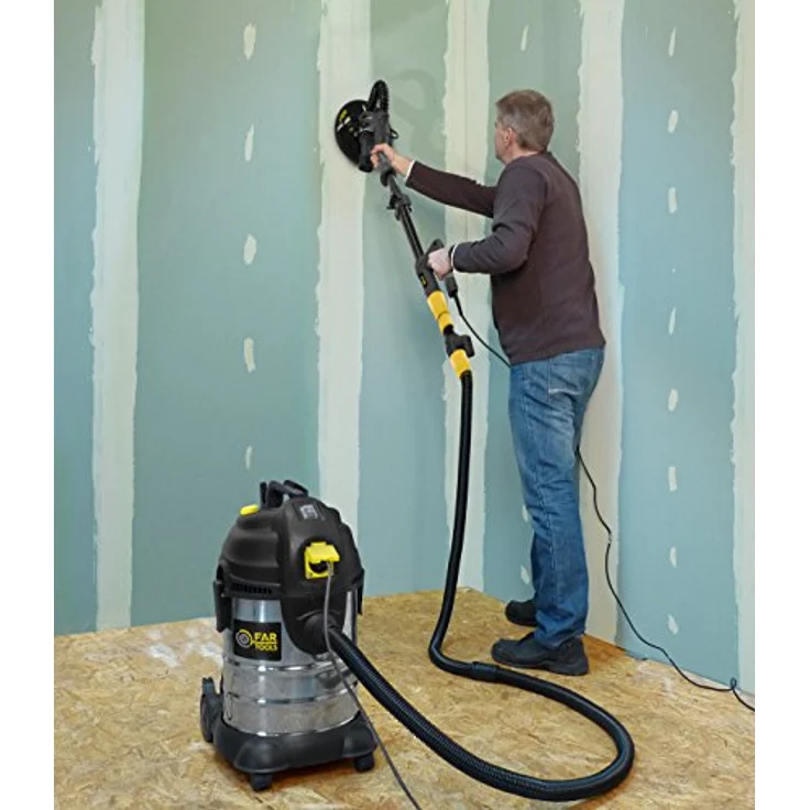 Fartools DWS 710 Wandschleifer für Gipskarton, teleskopisch, 710 W, Durchmesser Schleifelement 225 mm, Drehgeschwindigkeit 1000-2100 U-min – Bild 6