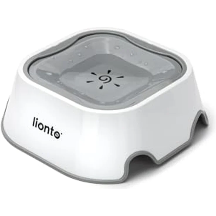 lionto Wassernapf für Hunde & Katzen auslaufsicherer Hundenapf Trinknapf für Haustiere Anti Schlabber Napf rutschfest, 1 Liter – Bild 1