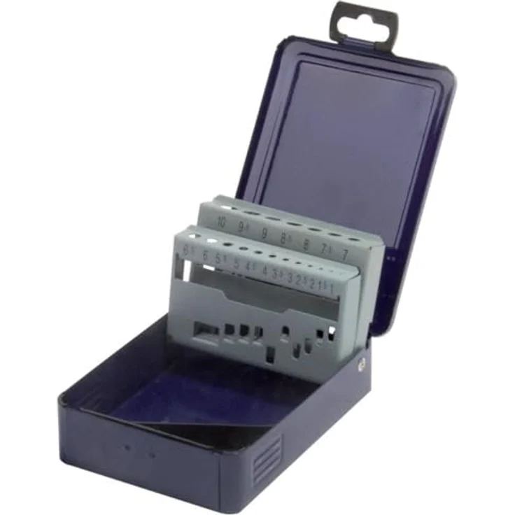 fortis Metallkassette leer für Spiralbohrer, 25tlg, Durchmesser 1-13 mm, steigend um 0,5 mm – Bild 1