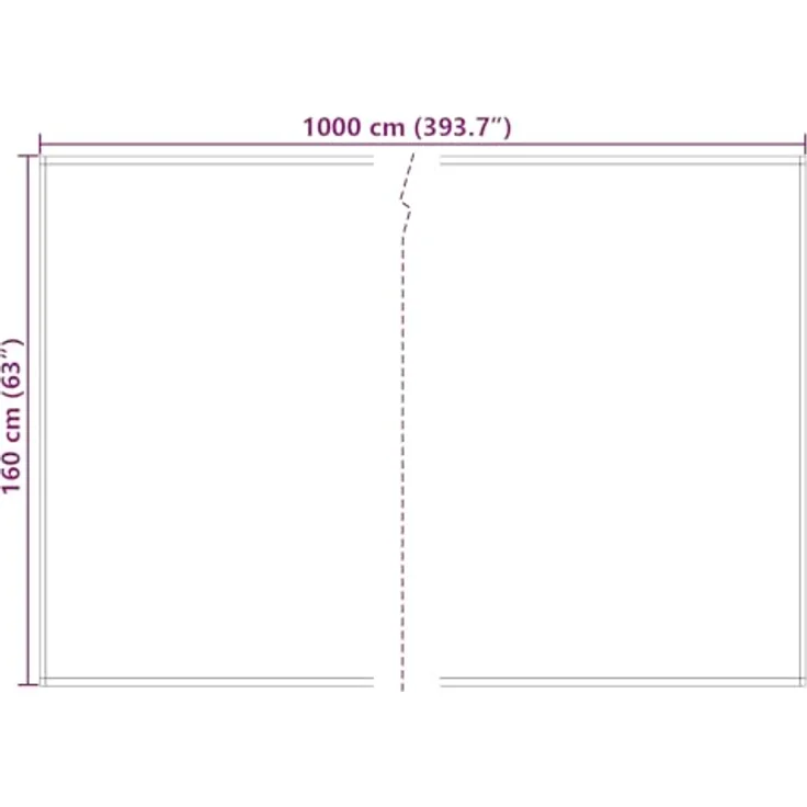 vidaXL Ersatzstoff für Markisen, Multicolor 10x1.6 m, UV-beständig und wasserabweisend, modernes Streifenmuster in Gelb und Grau – Bild 4