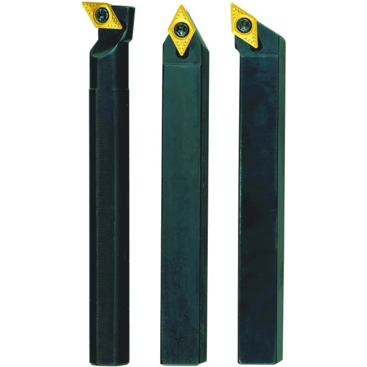 PROXXON INDUSTRIAL Bohrer- und Bitset 24556, Stahlhalter-Satz mit Hartmetall-Wendeplatten, inkl. 3 Haltern und Reserveplatten – Bild 1