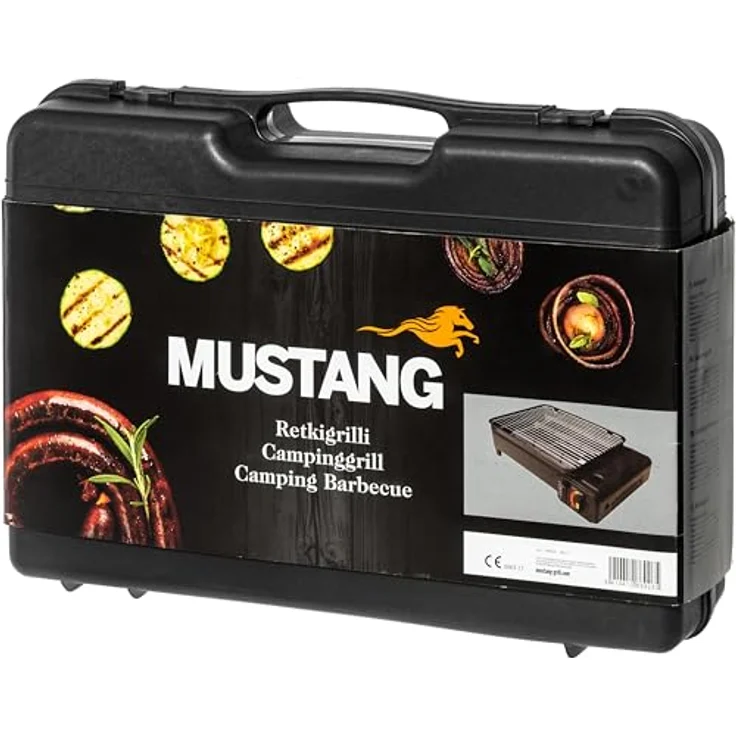 JTI GmbH Mustang Caravan und Marine Gasgrill, Campinggrill 2000 W, kompakt und leicht tragbar, blau – Bild 7