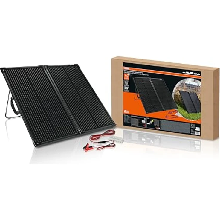 Osram BATTERYcharge SOLAR 100W, Monokristallines Solarmodul 100 W mit Wasserabweisendem Gehäuse, ideal für Wohnmobile und Outdoor-Einsatz – Bild 1