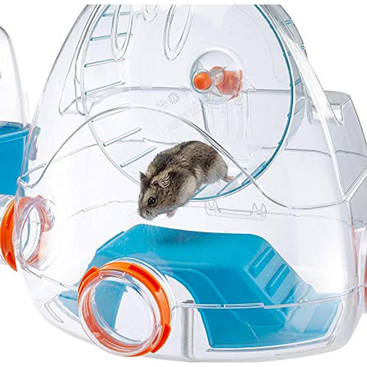 Ferplast Hamsterkäfig, COMBI 2 Nagerkäfig, Kleintierkäfig, Hamsterzubehör inklusive, 79 x 30 x h 26 cm. – Bild 5
