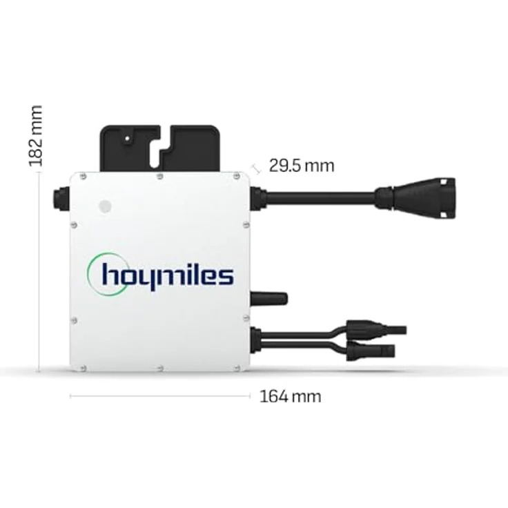 SUNNIVA® 460W Balkonkraftwerk BIFAZIAL FULLBLACK, komplettes PV Solaranlage Set mit 400W HOYMILES Wechselrichter und 460W N-Type Glas-Glas Bifacial Solarmodul, 5m Kabel – Bild 3