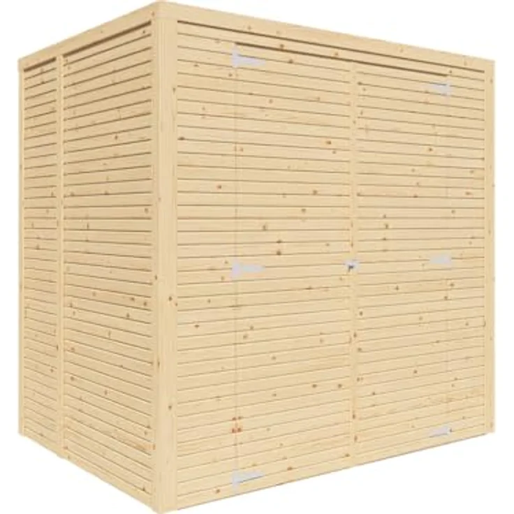 KONIFERA Gartenhaus Beno 2, modernes Gerätehaus mit Flachdach, Doppeltüren (188 x 131 cm), BxT: 207x170 cm – Bild 3