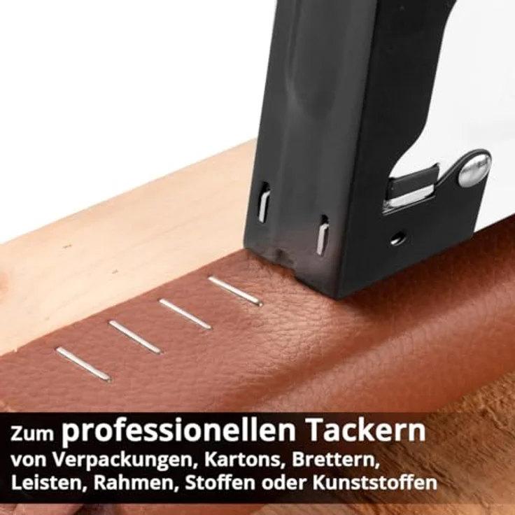 STAHLWERK Handtacker Set HTS-100 ST, inklusive Klammerentferner, 1500 Klammern (500 D-Klammern, 500 U-Klammern, 500 T-Nägel) für professionelle Anwendungen – Bild 3